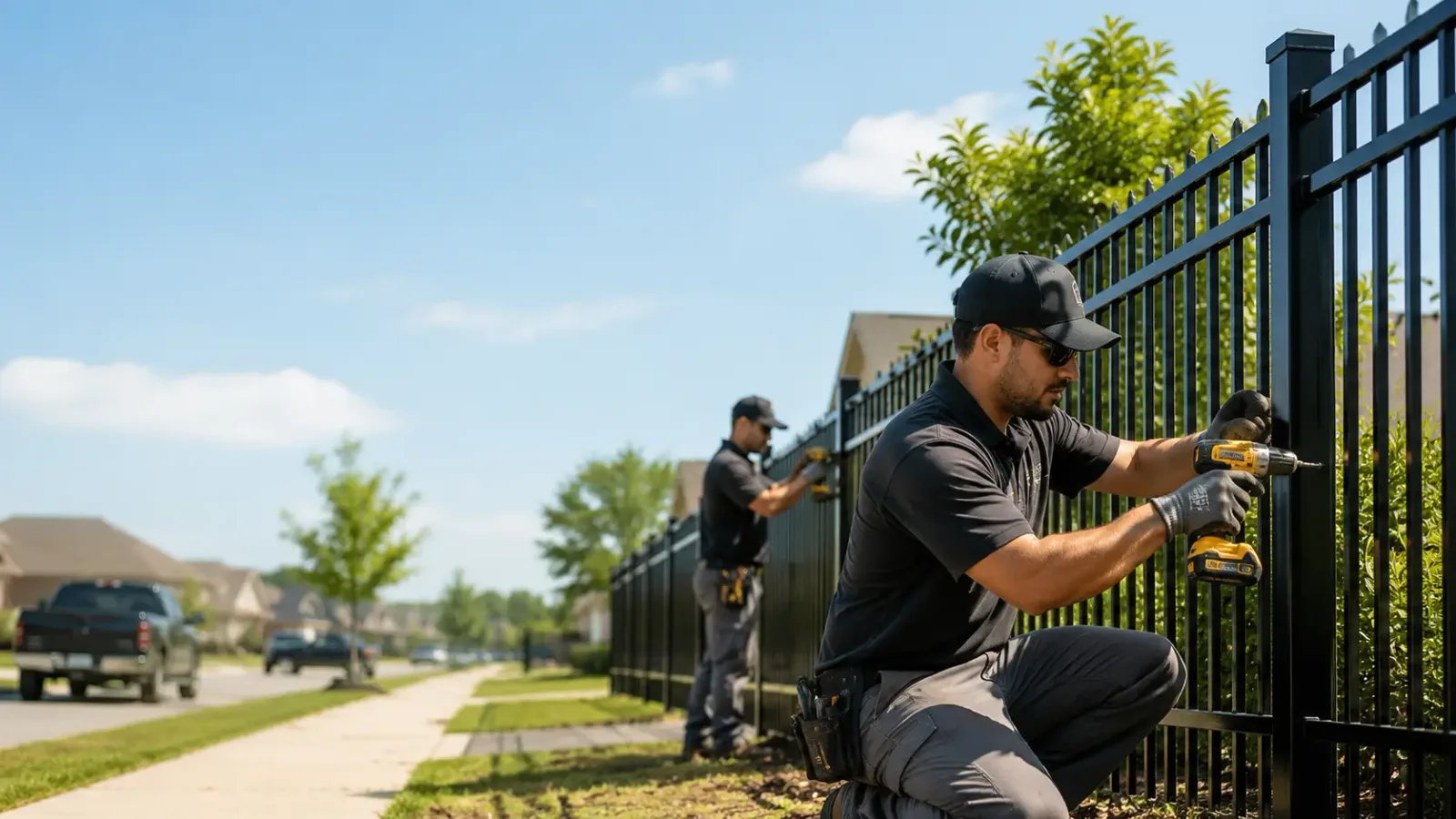 Metal Fence Installation in Red Rock, TX